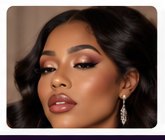 Soft glam beauty look